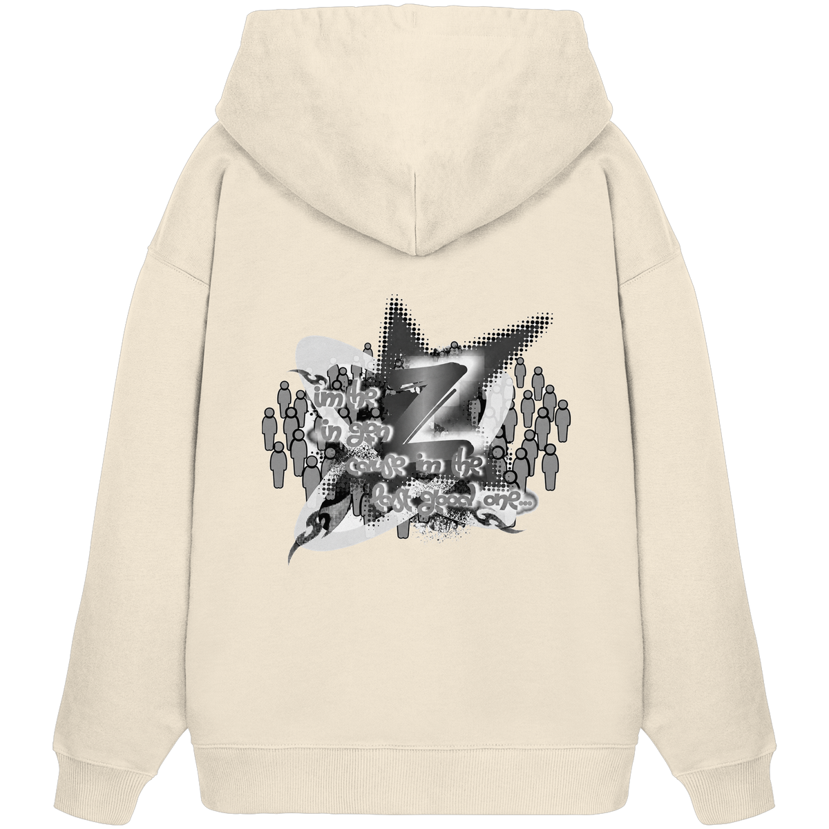 The Rebellion Z BASiC - Organik Oversize Kapüşonlu Sweatshirt