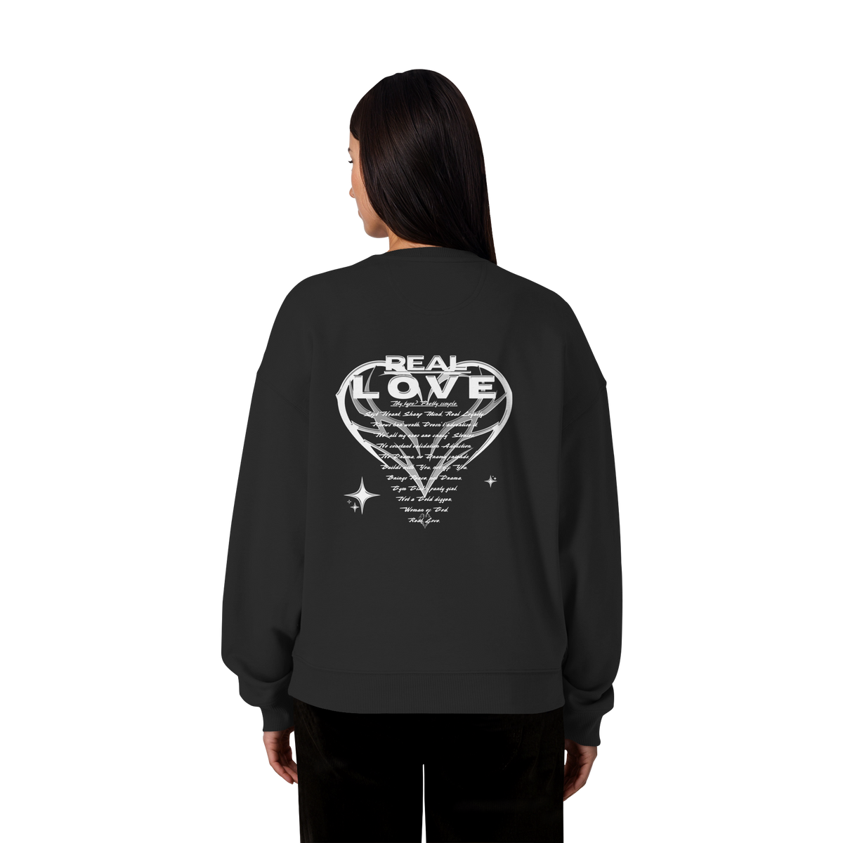 The REAL LOVE BASiCS - Organic Oversize Sweatshirt