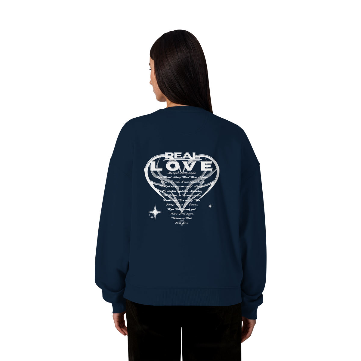 The REAL LOVE BASiCS - Organic Oversize Sweatshirt