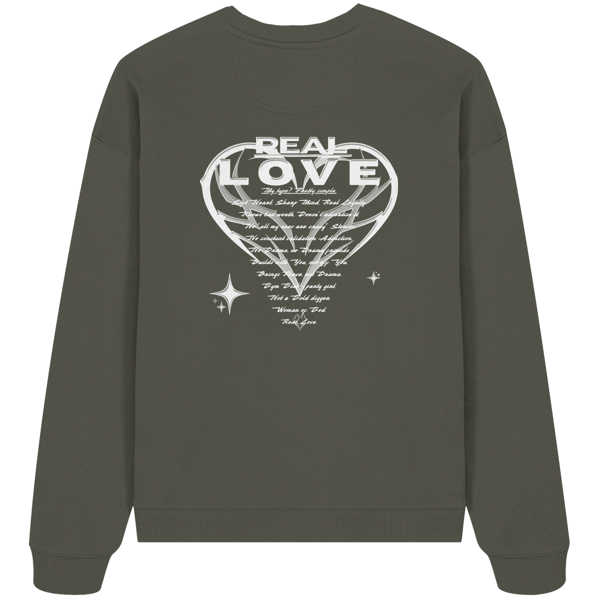 The REAL LOVE BASiCS - Organic Oversize Sweatshirt