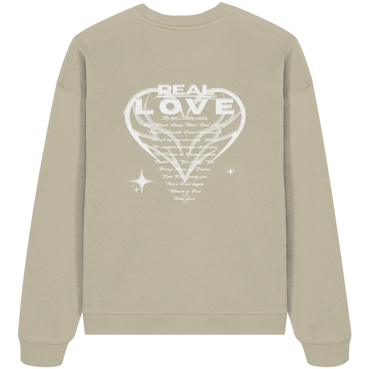 The REAL LOVE BASiCS - Organic Oversize Sweatshirt