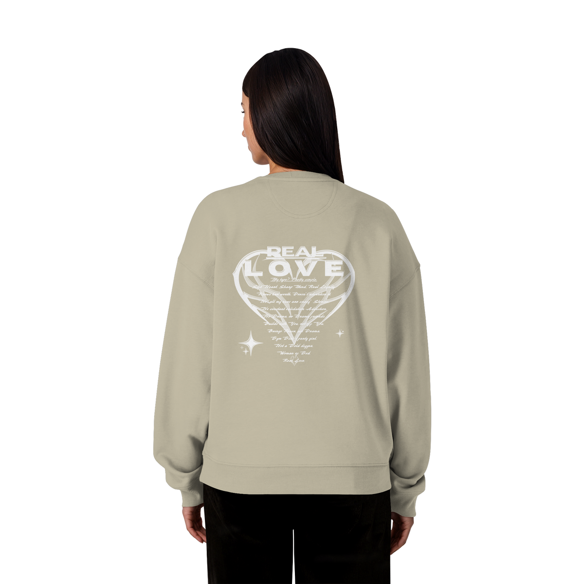 The REAL LOVE BASiCS - Organic Oversize Sweatshirt