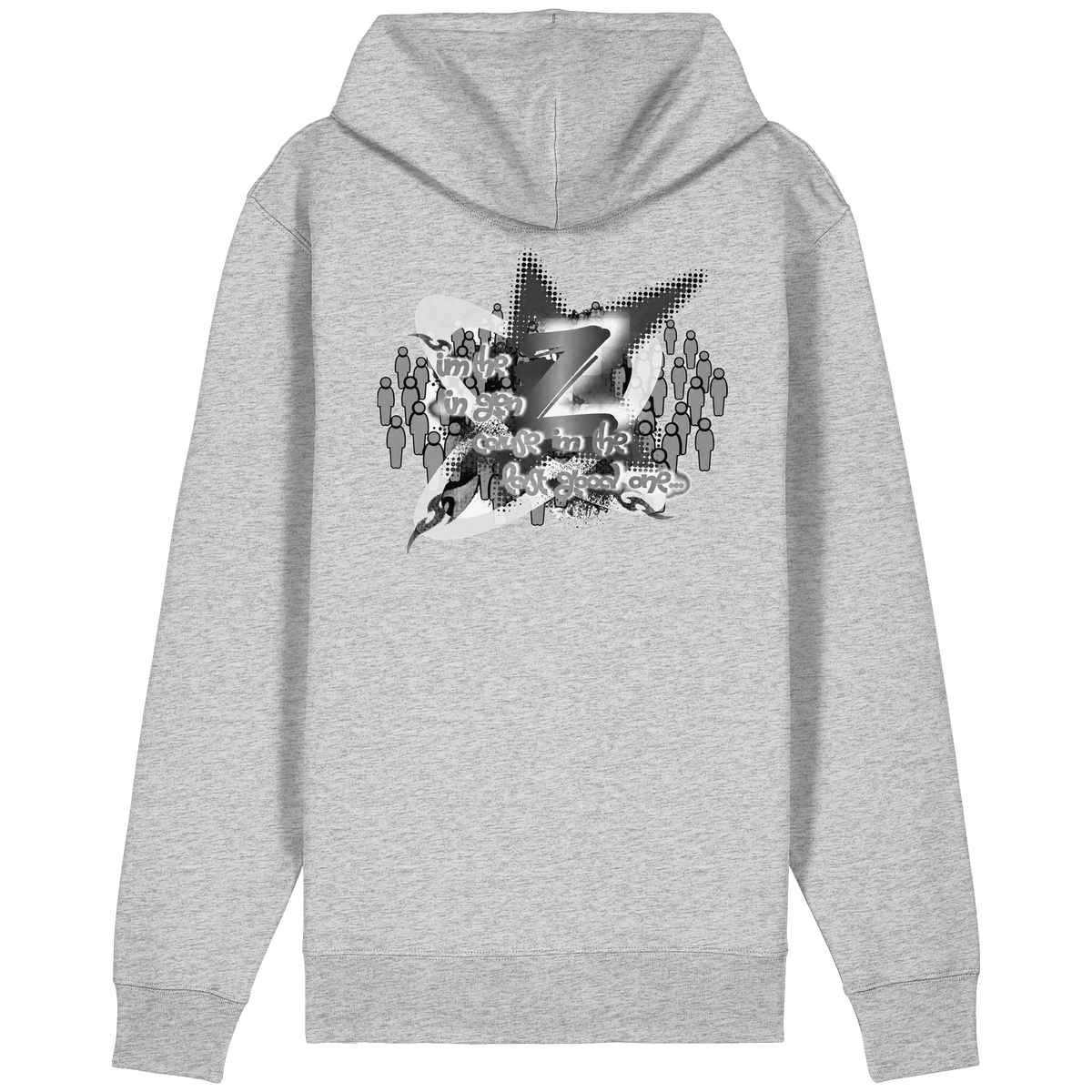 The Rebellion Z BASiC - Felpa con zip organica dal taglio rilassato