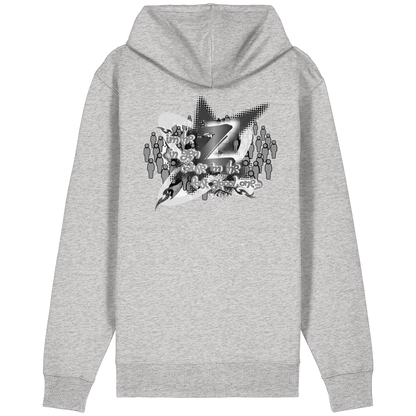 The Rebellion Z BASiC - Felpa con zip organica dal taglio rilassato
