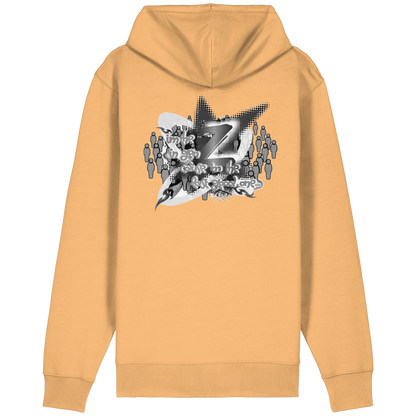 The Rebellion Z BASiC - Felpa con zip organica dal taglio rilassato