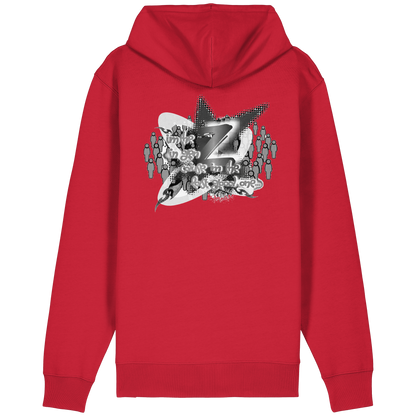The Rebellion Z BASiC - Felpa con zip organica dal taglio rilassato
