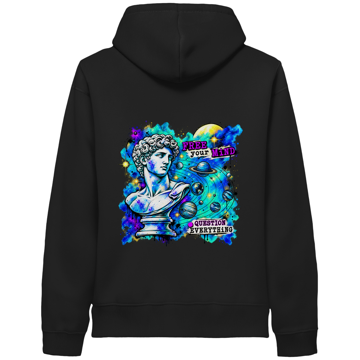 Der Philosoph – Bio-Kapuzenpullover mit seitlichen Eingrifftaschen