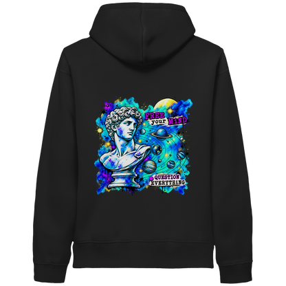 Der Philosoph – Bio-Kapuzenpullover mit seitlichen Eingrifftaschen