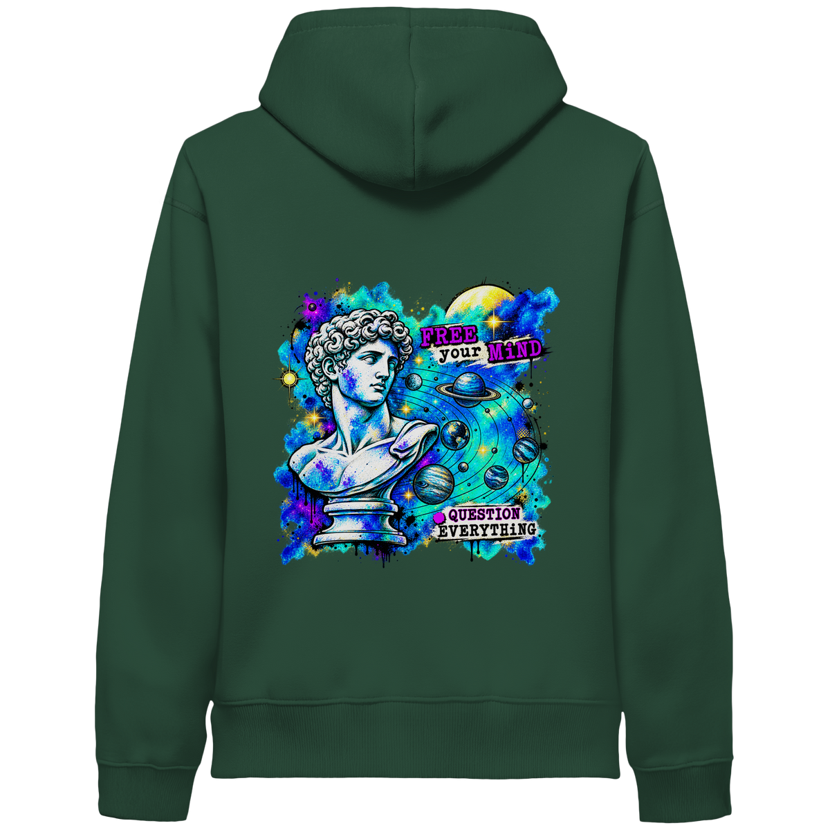 Der Philosoph – Bio-Kapuzenpullover mit seitlichen Eingrifftaschen