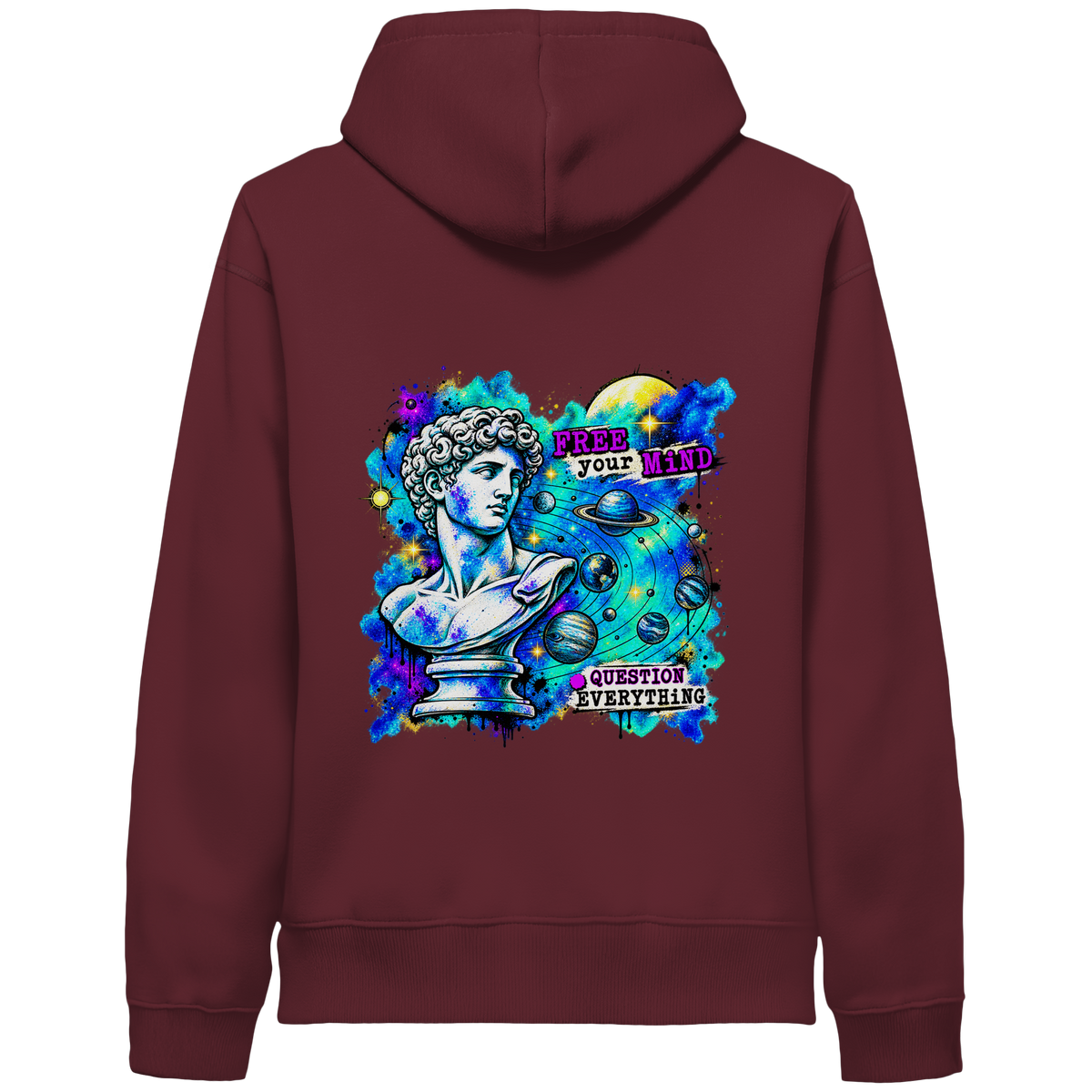Der Philosoph – Bio-Kapuzenpullover mit seitlichen Eingrifftaschen