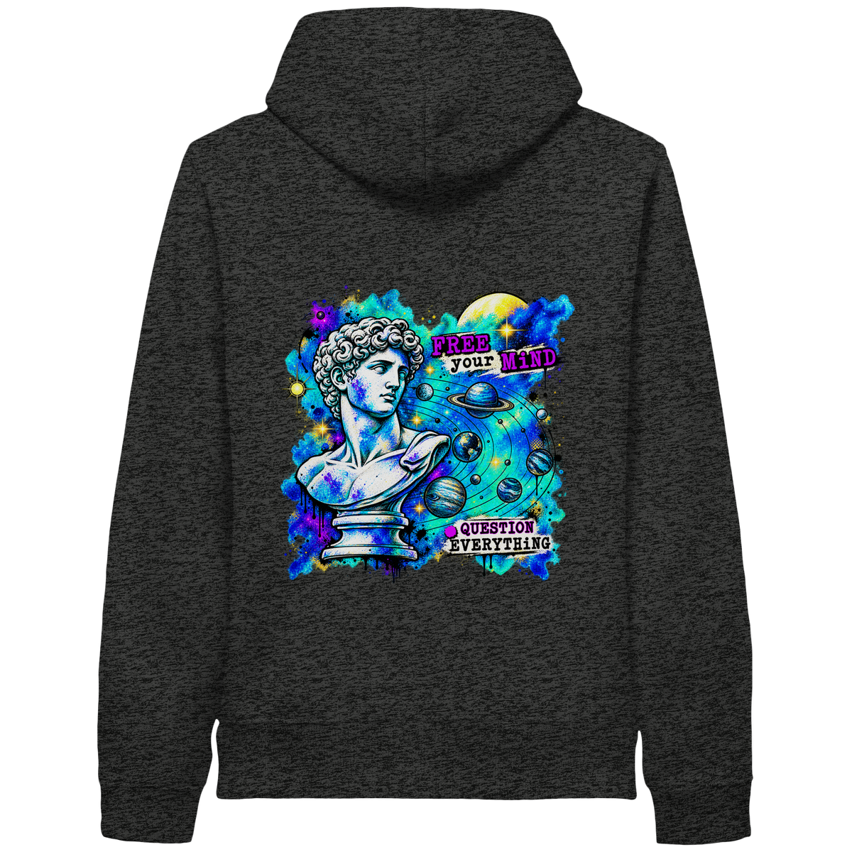 Der Philosoph – Bio-Kapuzenpullover mit seitlichen Eingrifftaschen