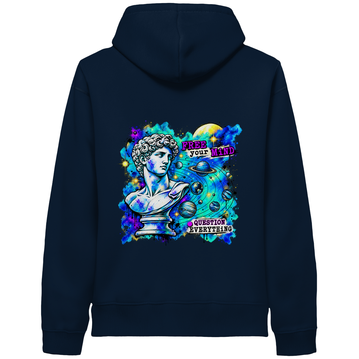 Der Philosoph – Bio-Kapuzenpullover mit seitlichen Eingrifftaschen