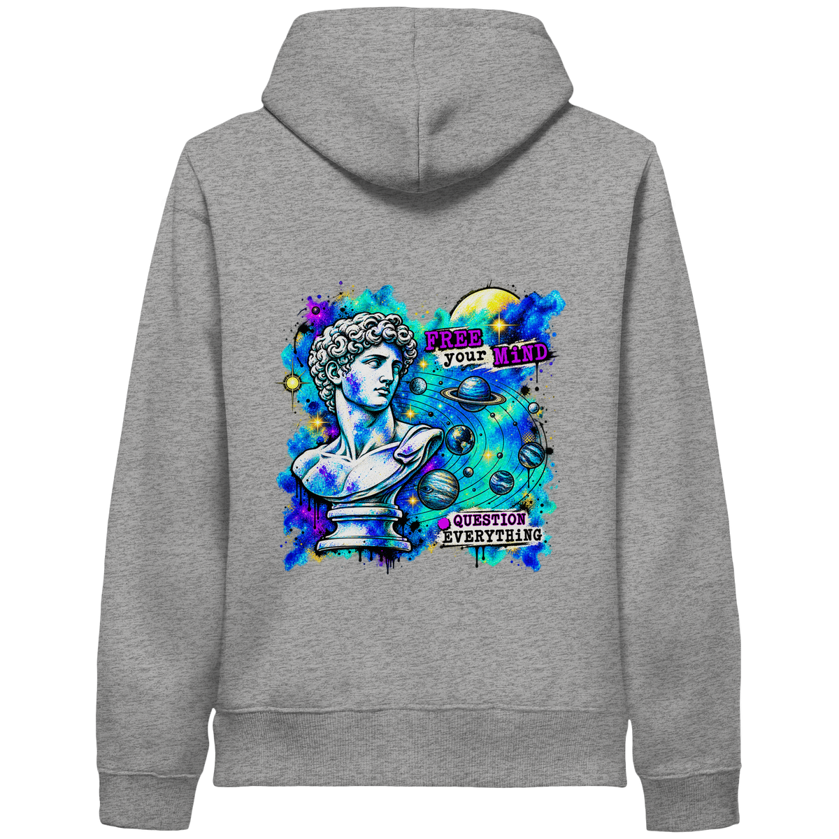 Der Philosoph – Bio-Kapuzenpullover mit seitlichen Eingrifftaschen