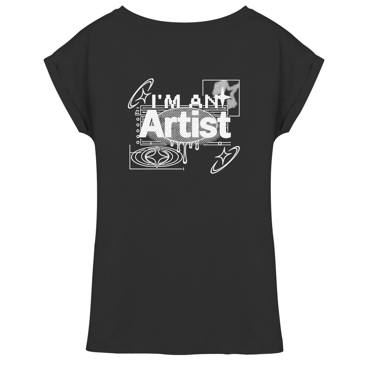The Artist BASiCS - Womens Extended Shoulder T-Shirt