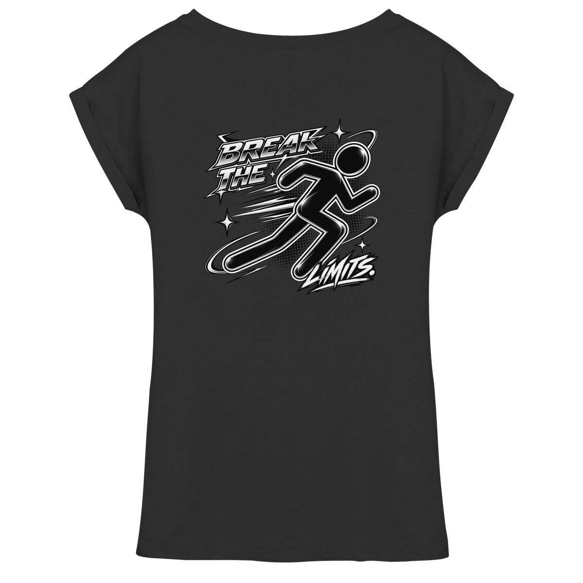 The JoGGer BASiCS - Damen T-Shirt mit überschnittenen Schultern