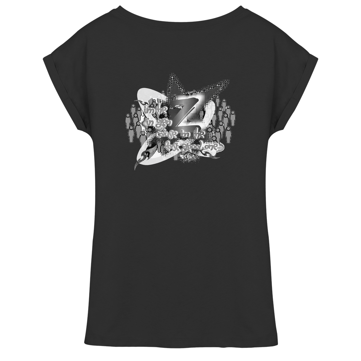 T-Shirt da donna con spalla estesa Rebellion Z BASiCS