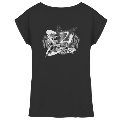 T-Shirt da donna con spalla estesa Rebellion Z BASiCS