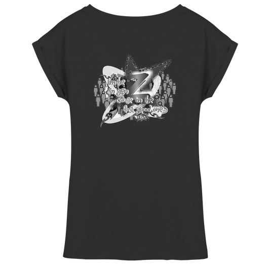 The Rebellion Z BASiCS - Damen-T-Shirt mit überschnittenen Schultern