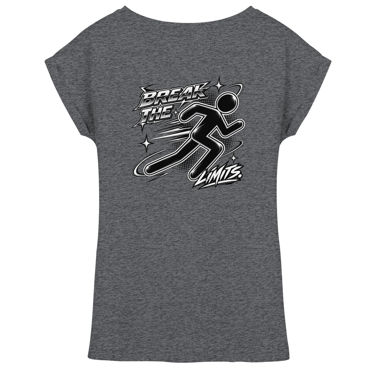 The JoGGer BASiCS - Damen T-Shirt mit überschnittenen Schultern