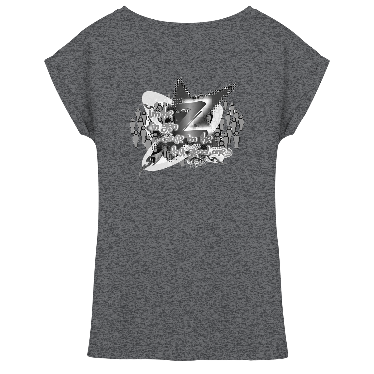 T-Shirt da donna con spalla estesa Rebellion Z BASiCS
