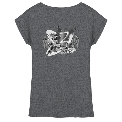 T-Shirt da donna con spalla estesa Rebellion Z BASiCS