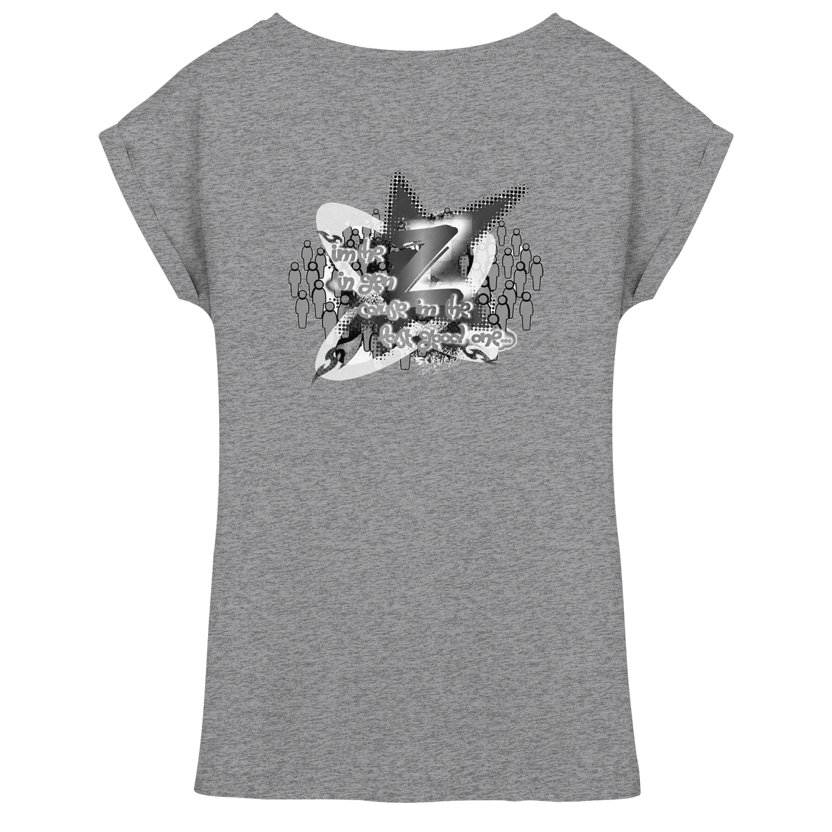 T-Shirt da donna con spalla estesa Rebellion Z BASiCS
