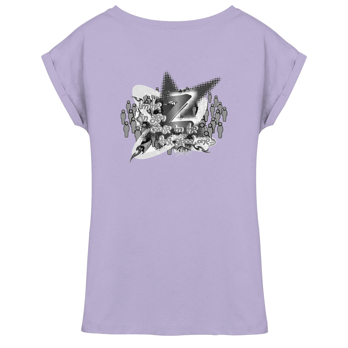 T-Shirt da donna con spalla estesa Rebellion Z BASiCS