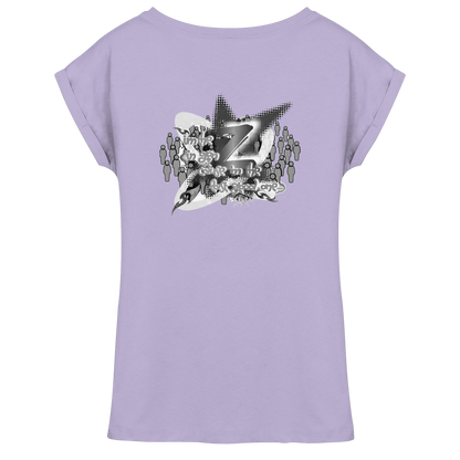 T-Shirt da donna con spalla estesa Rebellion Z BASiCS