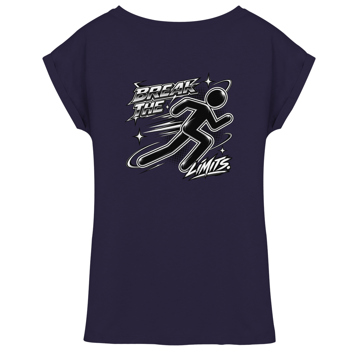 The JoGGer BASiCS - Damen T-Shirt mit überschnittenen Schultern