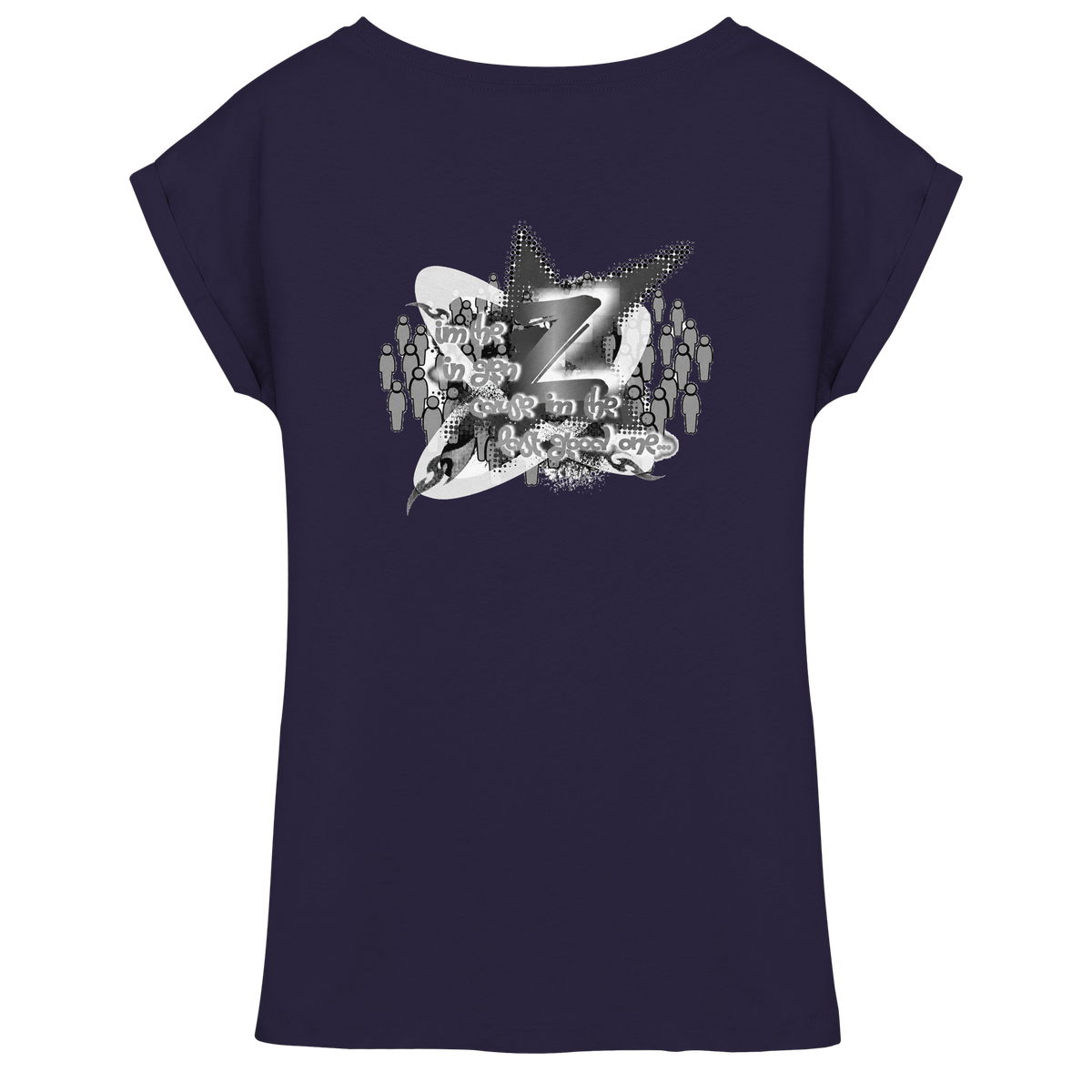 T-Shirt da donna con spalla estesa Rebellion Z BASiCS