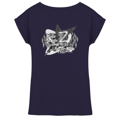 T-Shirt da donna con spalla estesa Rebellion Z BASiCS