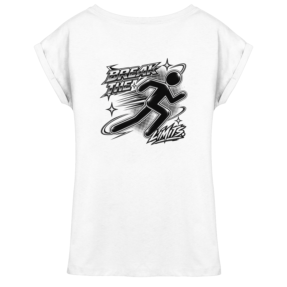 The JoGGer BASiCS - Damen T-Shirt mit überschnittenen Schultern