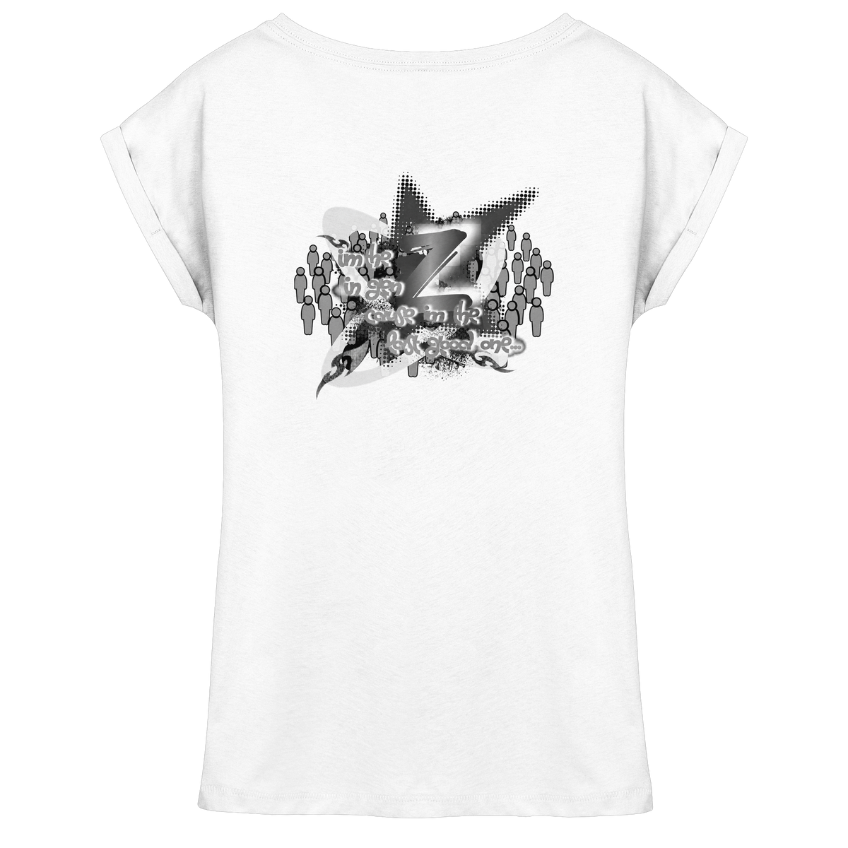 T-Shirt da donna con spalla estesa Rebellion Z BASiCS