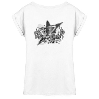 T-Shirt da donna con spalla estesa Rebellion Z BASiCS