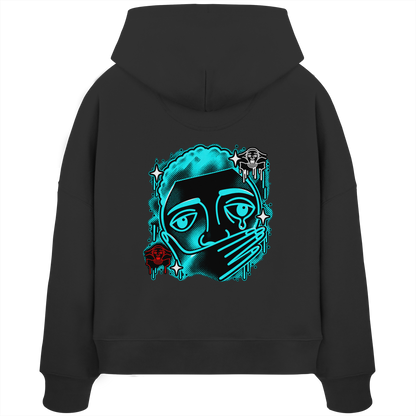 The Meme - Kadın Organik Boxcut Kapüşonlu Sweatshirt