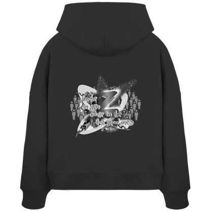 The Rebellion Z BASiCS - Felpa con cappuccio boxy da donna in cotone biologico