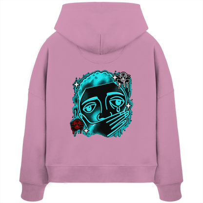 The Meme - Kadın Organik Boxcut Kapüşonlu Sweatshirt