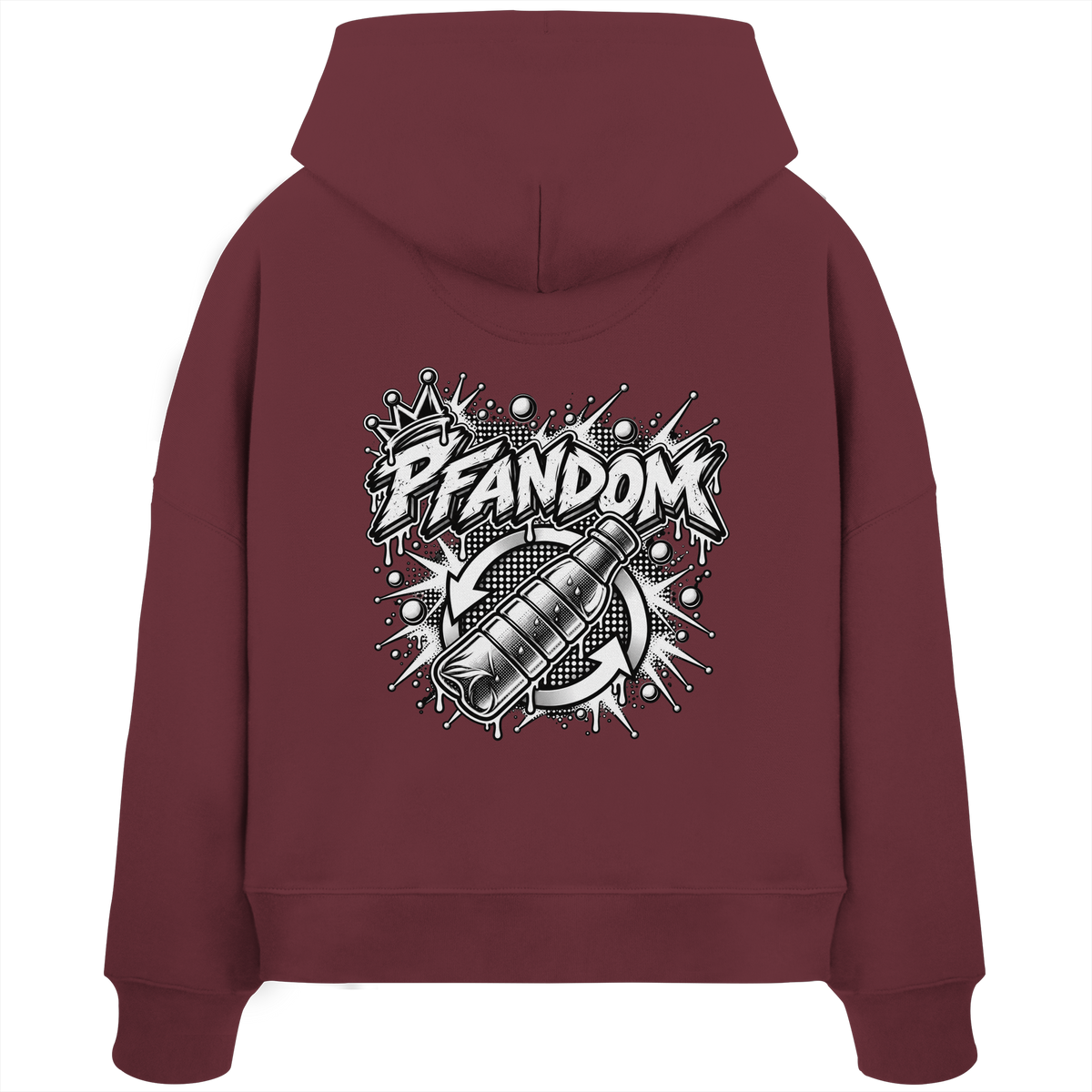 PFANDOM BASiCS  - Womens Organic Boxcut Hoodie