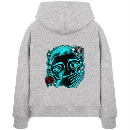 The Meme - Kadın Organik Boxcut Kapüşonlu Sweatshirt