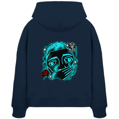 The Meme - Kadın Organik Boxcut Kapüşonlu Sweatshirt