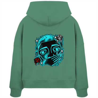 The Meme - Kadın Organik Boxcut Kapüşonlu Sweatshirt