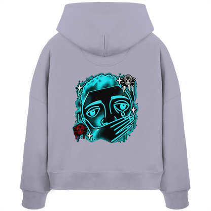 The Meme - Kadın Organik Boxcut Kapüşonlu Sweatshirt