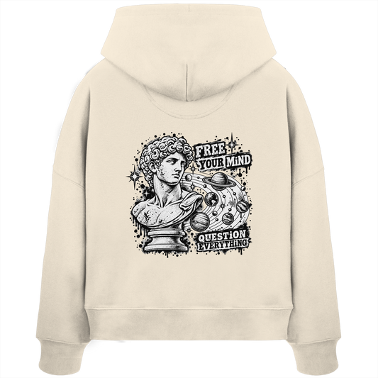 The Philosopher - Womens Organic Boxcut Hoodie
