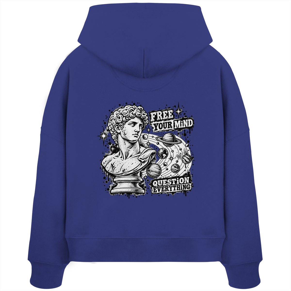The Philosopher - Felpa con cappuccio boxcut biologica da donna