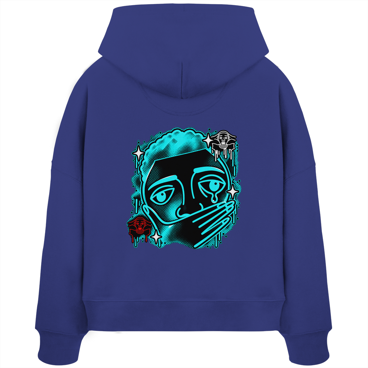 The Meme - Kadın Organik Boxcut Kapüşonlu Sweatshirt