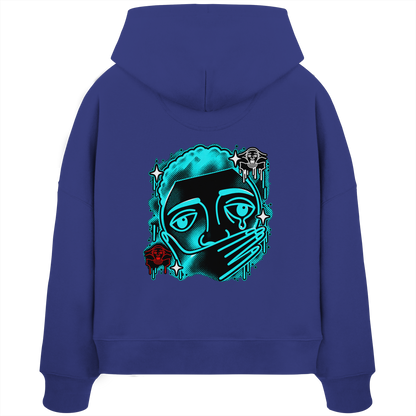 The Meme - Kadın Organik Boxcut Kapüşonlu Sweatshirt