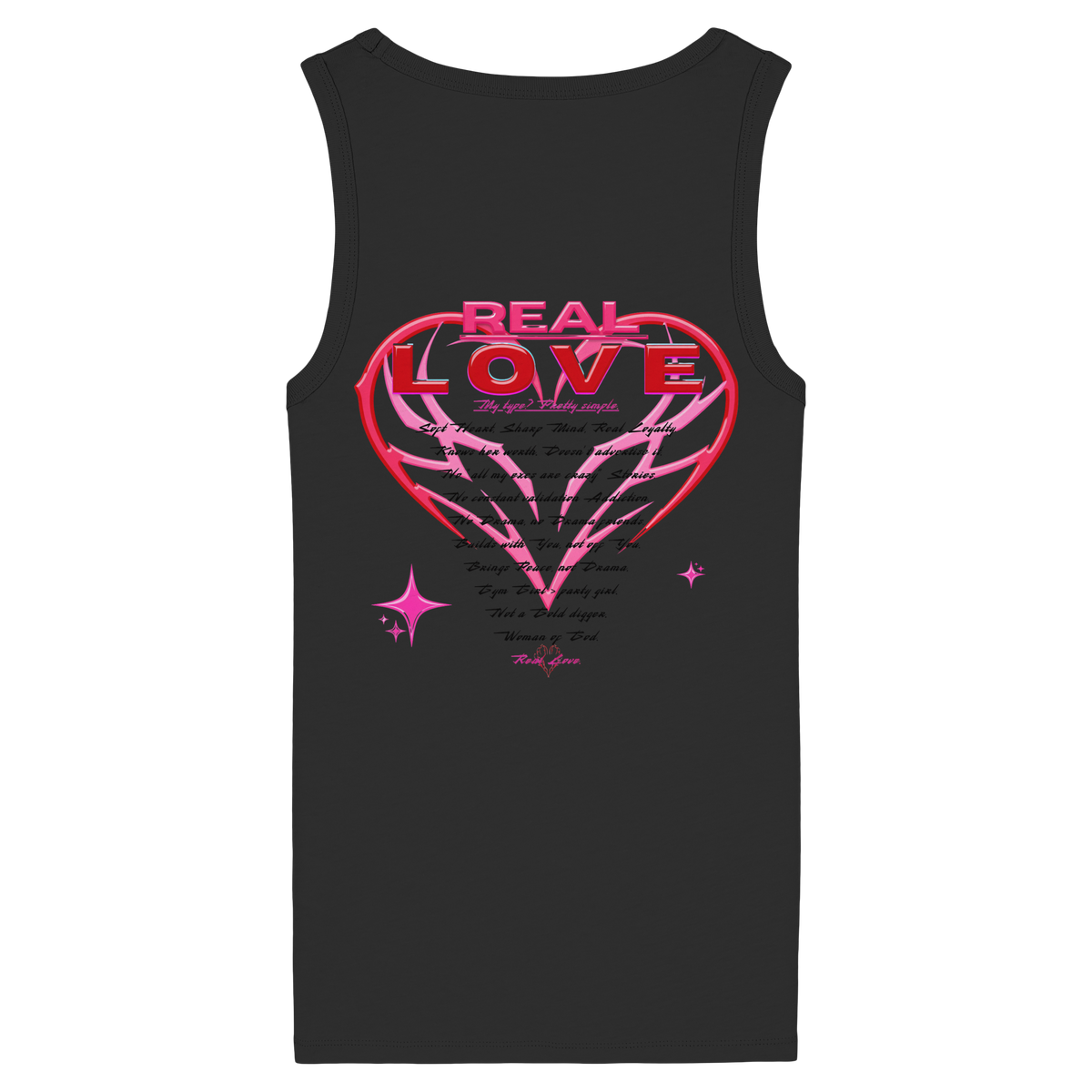 The Real Love - Womens Organic Fitted Tank Top