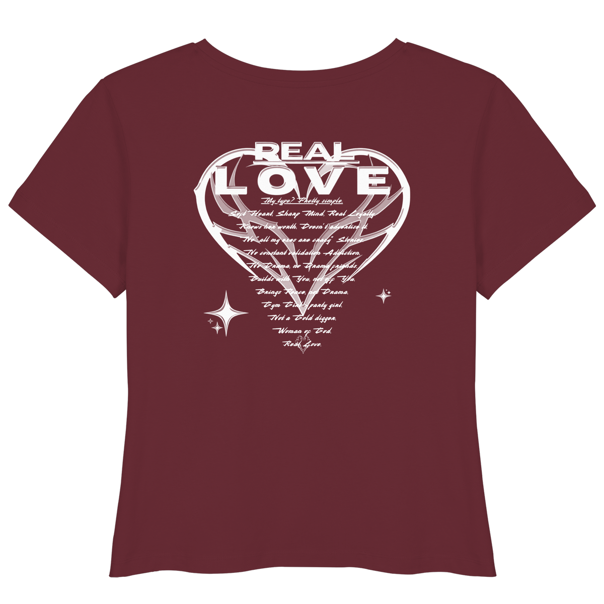 The REAL LOVE BASiCS - Camiseta ligera de algodón orgánico para mujer