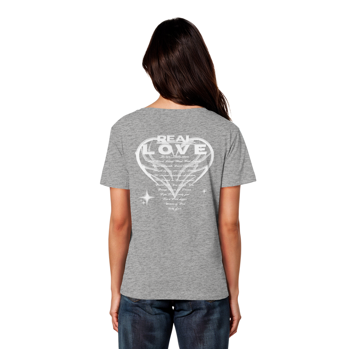 The REAL LOVE BASiCS - Camiseta ligera de algodón orgánico para mujer