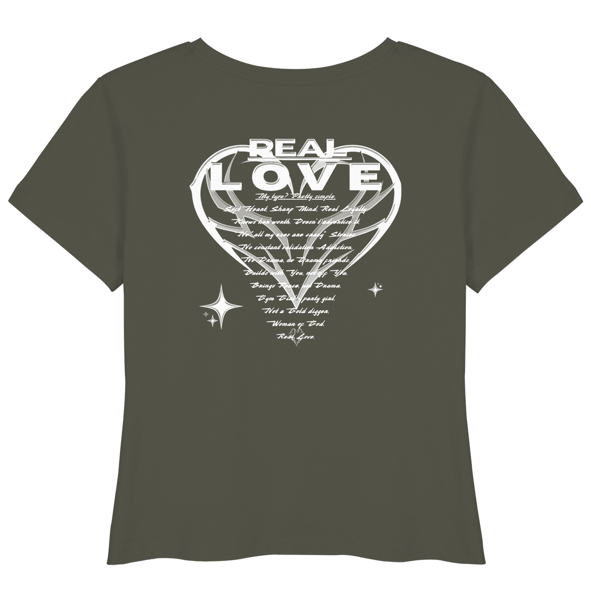 The REAL LOVE BASiCS - Camiseta ligera de algodón orgánico para mujer
